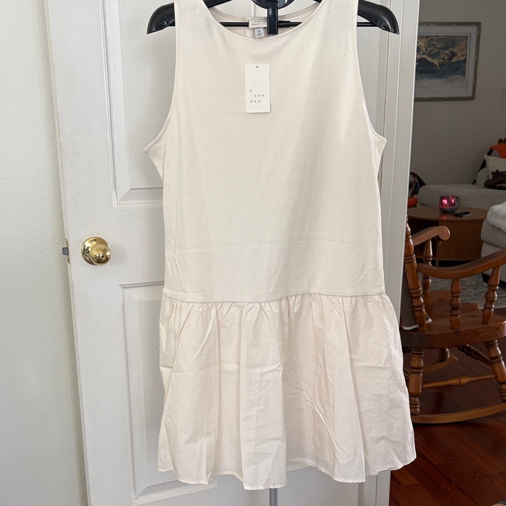 A New Day Ivory Sleeveless Midi Dress